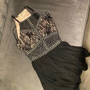 Francesca’s Lace Back & Pink Cocktail Dress